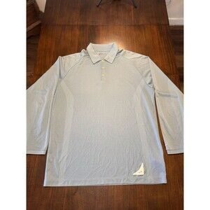 Nike Golf Dri Fit Long Sleeve Polo Collared Light Blue Mens XL